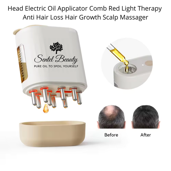 Electric Scalp Massager, Hair Oil Applicator, Hair Massager Brush for Hair Treatment Growth
